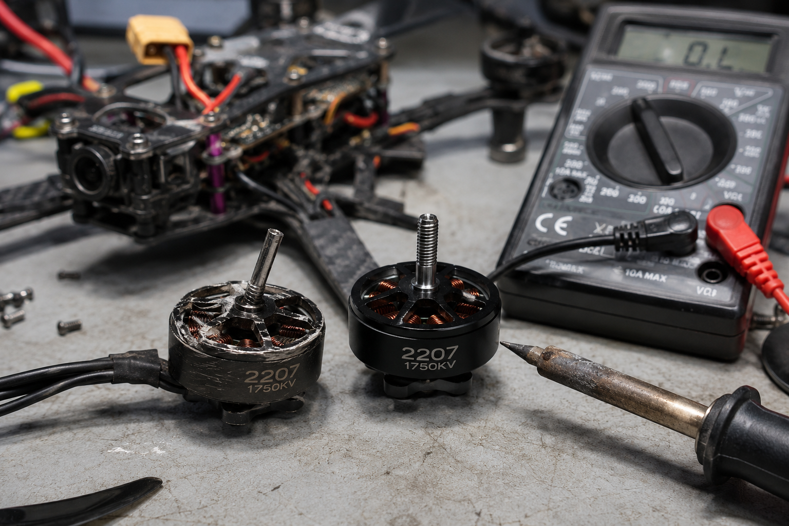 Drone Motor Won't Spin After Crash? Full Diagnosis & Replacement Guide